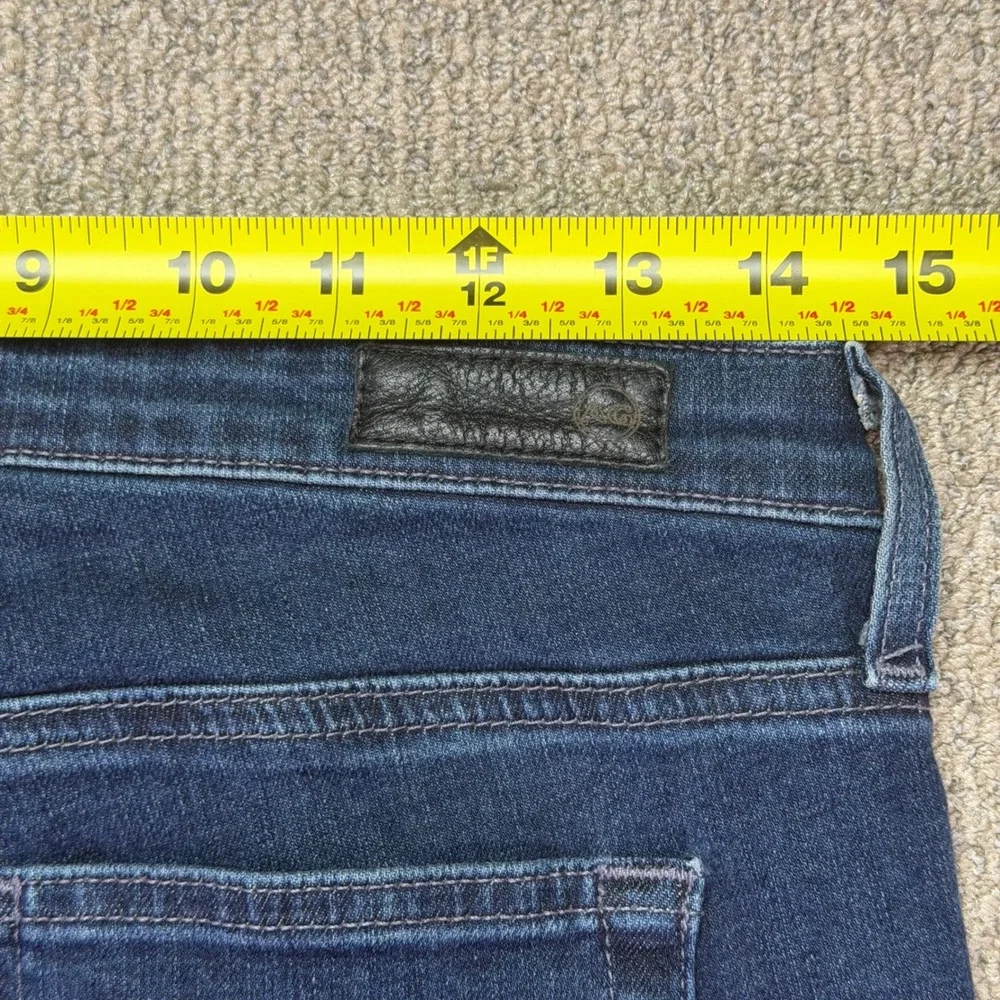 AG Adriano Goldschmied The Prima Crop Mid-Rise Cigarette Jeans Womens 28 Blue